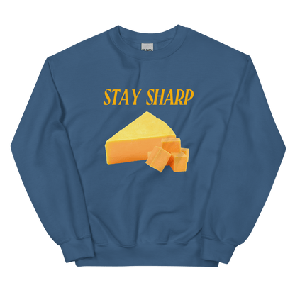 Stay Sharp CHEDDAR Cheese Sweatshirt 🧀 - Polychrome Goods 🍊