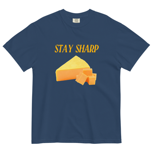 STAY SHARP Cheese T-Shirt - Polychrome Goods 🍊