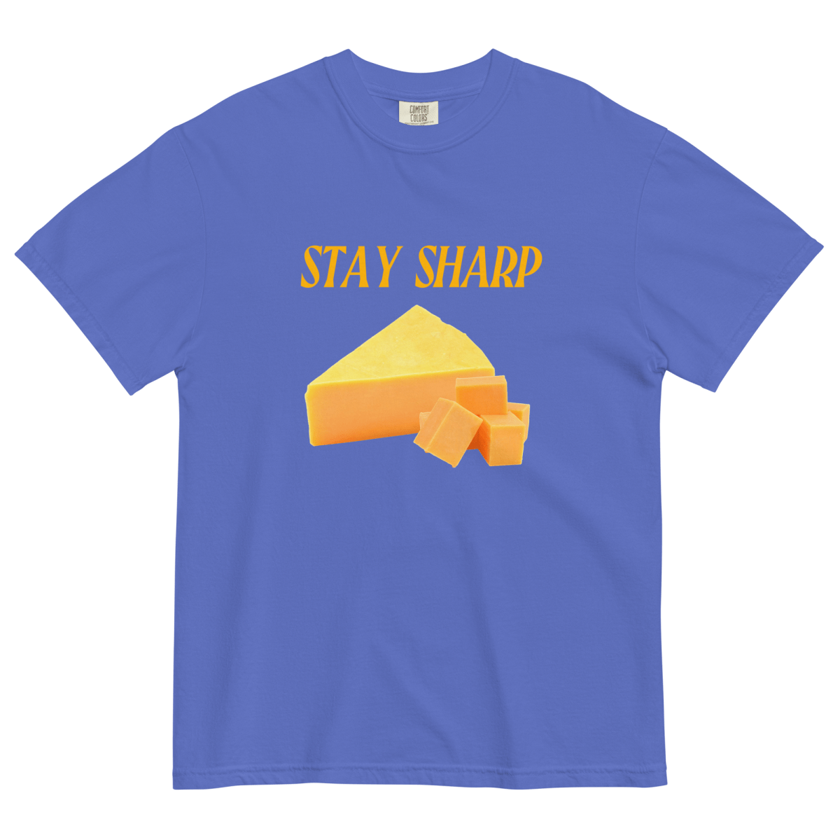 STAY SHARP Cheese T-Shirt - Polychrome Goods 🍊