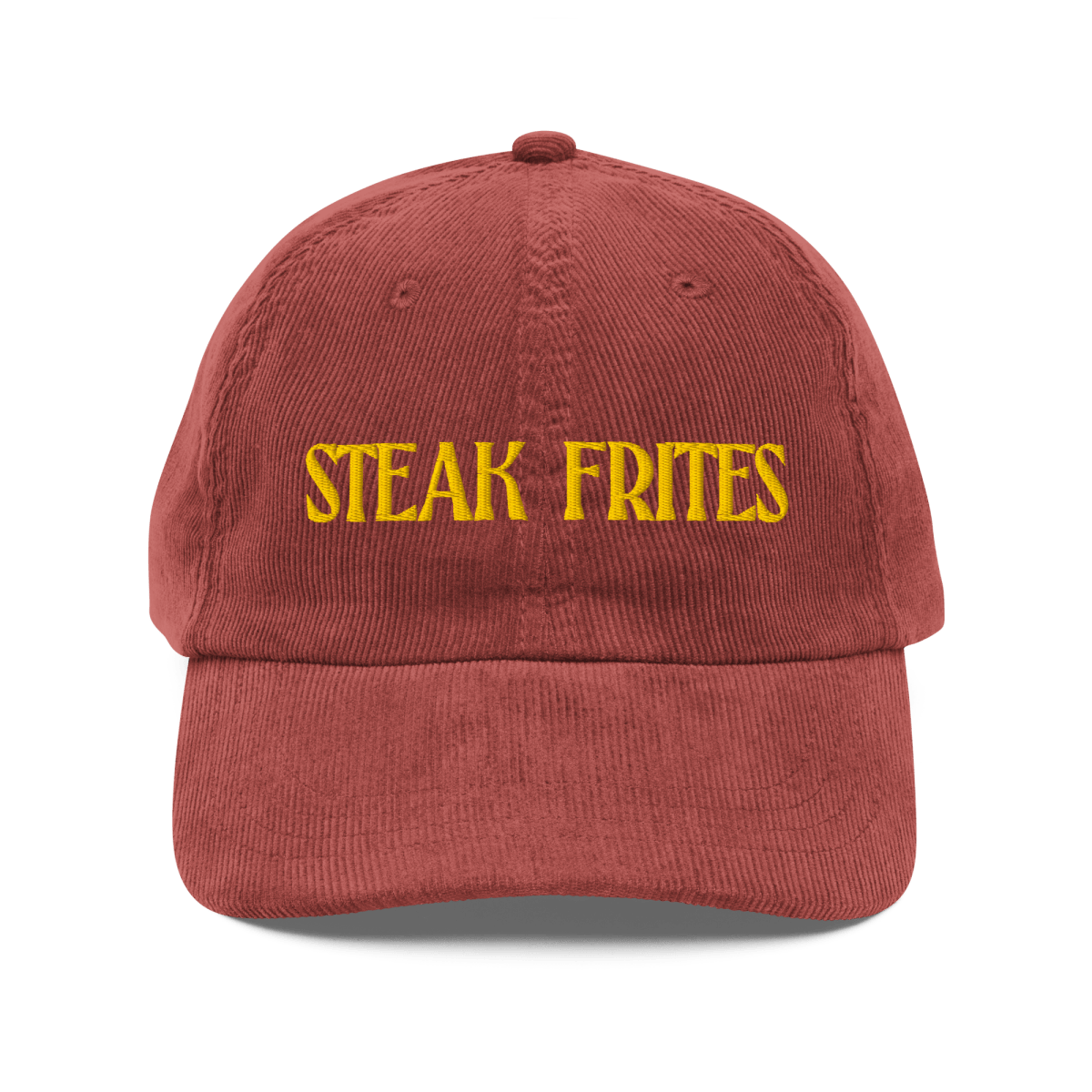 STEAK FRITES Embroidered Corduroy Hat - Polychrome Goods 🍊