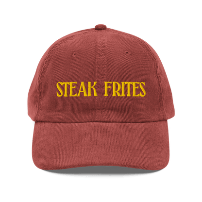 STEAK FRITES Embroidered Corduroy Hat - Polychrome Goods 🍊