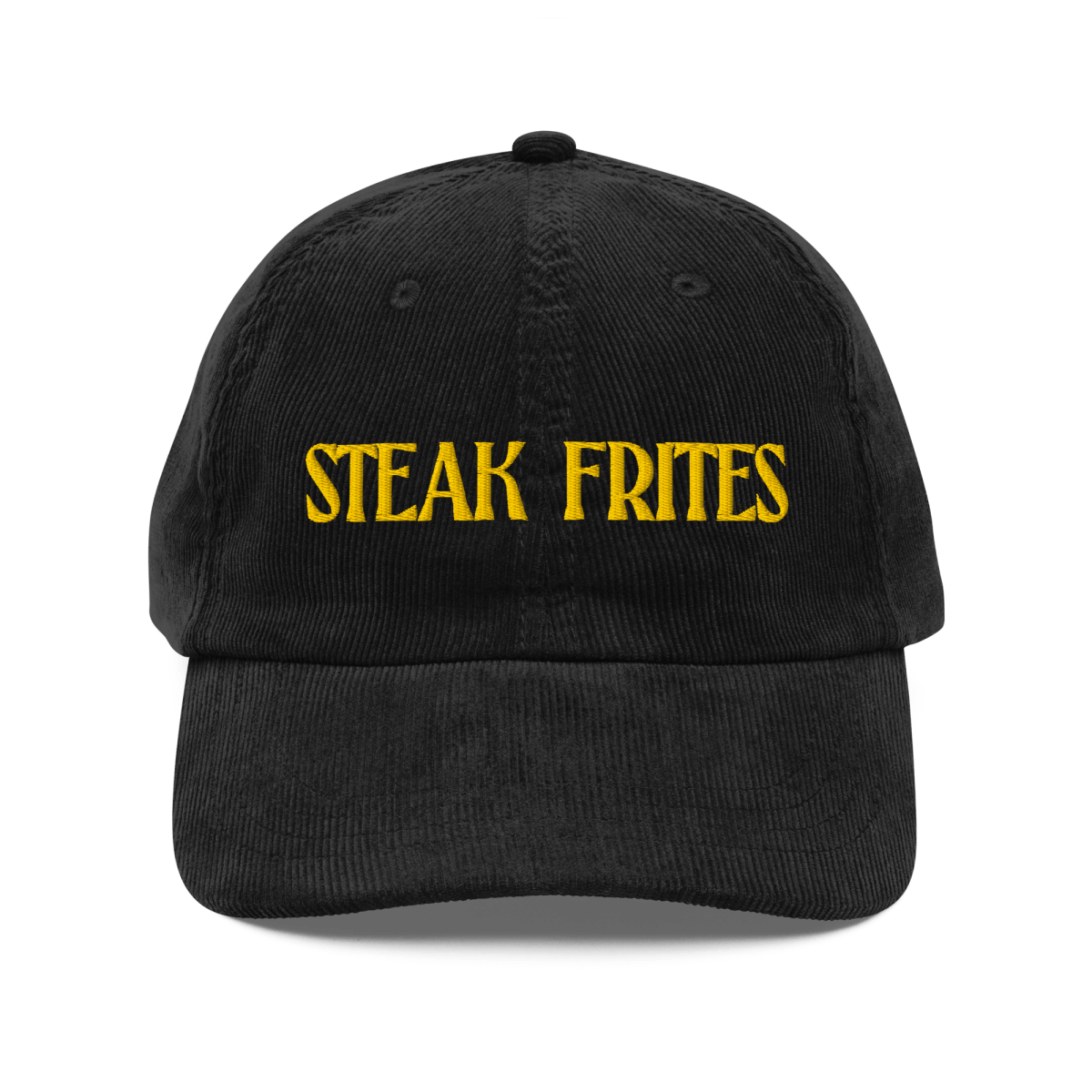 STEAK FRITES Embroidered Corduroy Hat - Polychrome Goods 🍊