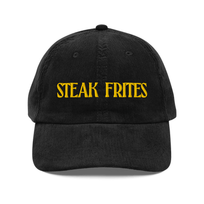 STEAK FRITES Embroidered Corduroy Hat - Polychrome Goods 🍊