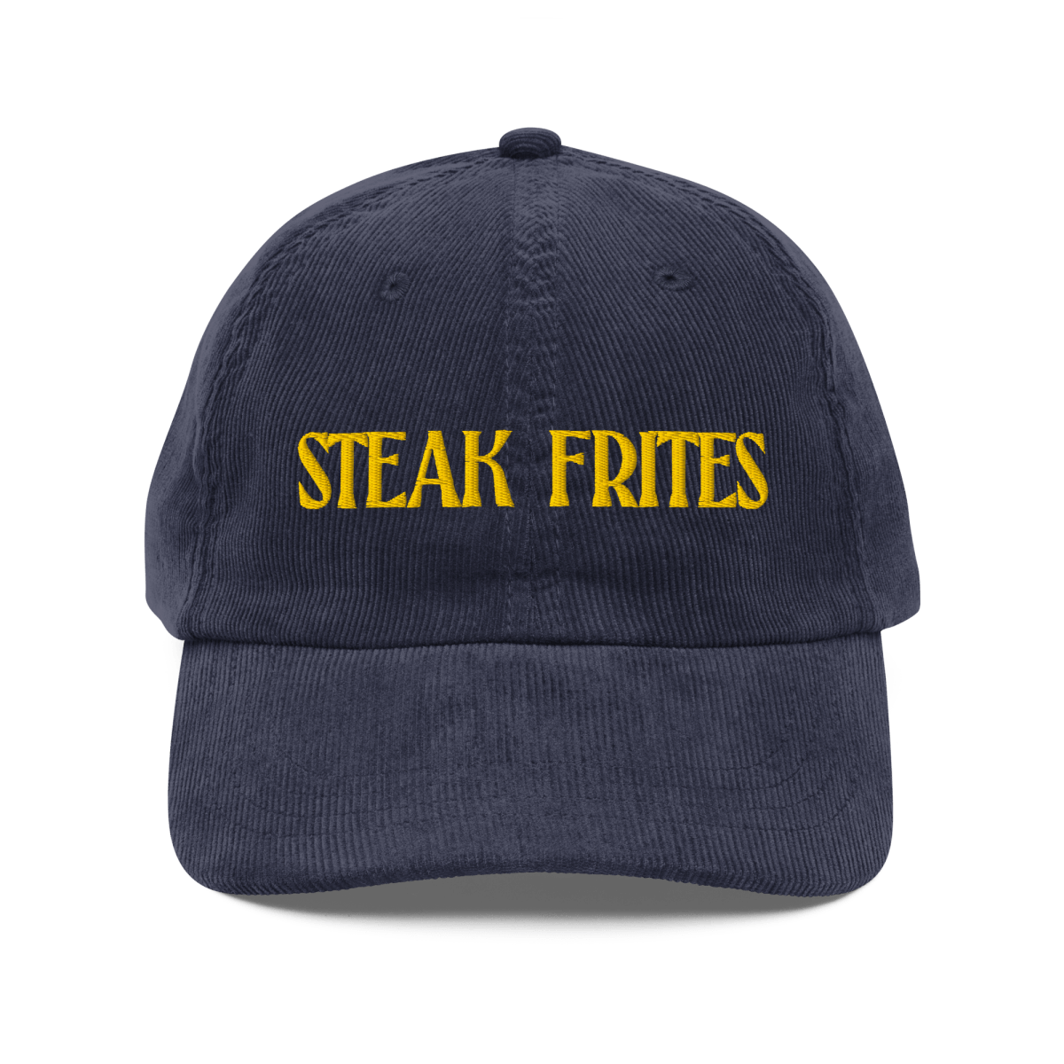 STEAK FRITES Embroidered Corduroy Hat - Polychrome Goods 🍊