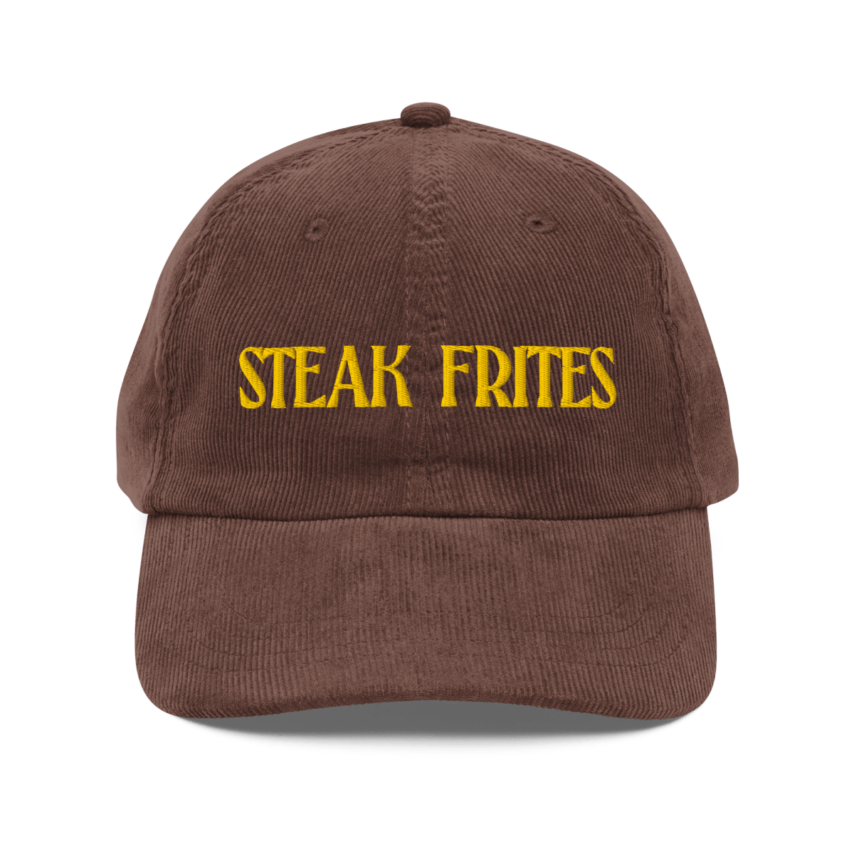 STEAK FRITES Embroidered Corduroy Hat - Polychrome Goods 🍊