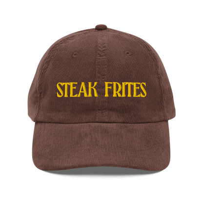 STEAK FRITES Embroidered Corduroy Hat - Polychrome Goods 🍊