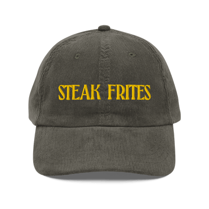 STEAK FRITES Embroidered Corduroy Hat - Polychrome Goods 🍊