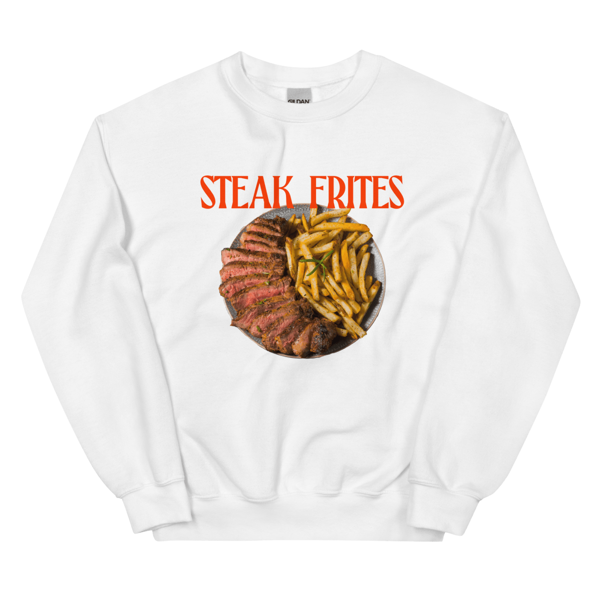 STEAK FRITES 🥩🍟 Sweatshirt - Polychrome Goods 🍊