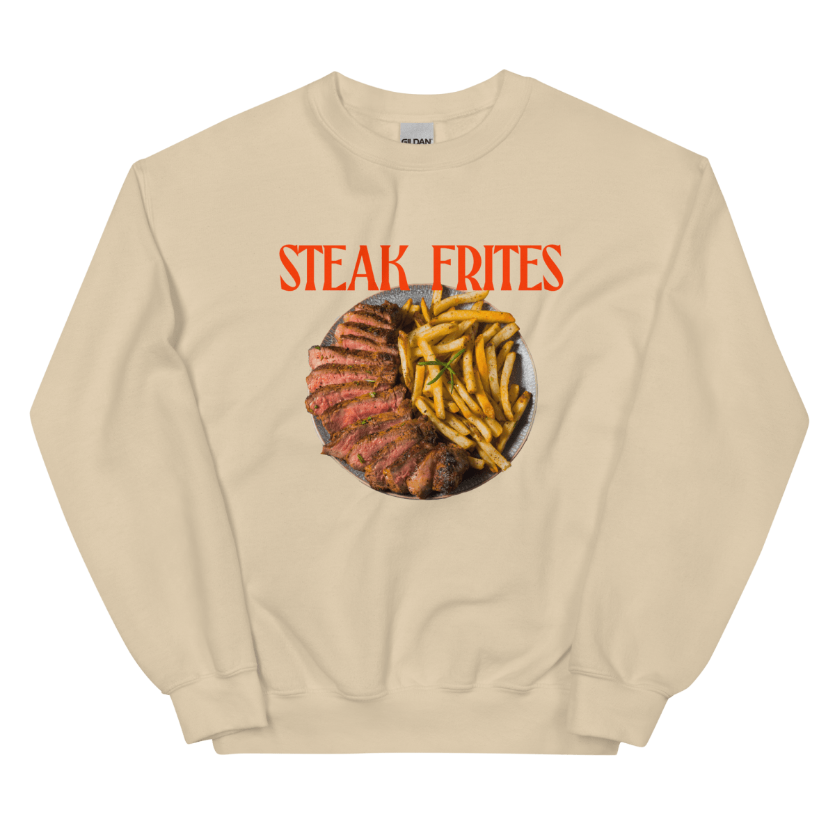 STEAK FRITES 🥩🍟 Sweatshirt - Polychrome Goods 🍊