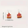 Strawberry Cake Earrings Polychrome Goods