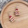 Strawberry Cake Earrings Polychrome Goods
