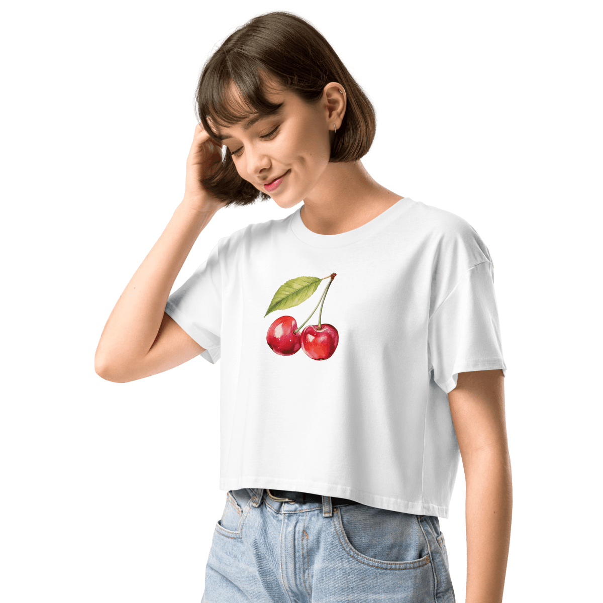 Summer Cherries Crop Top - Polychrome Goods 🍊