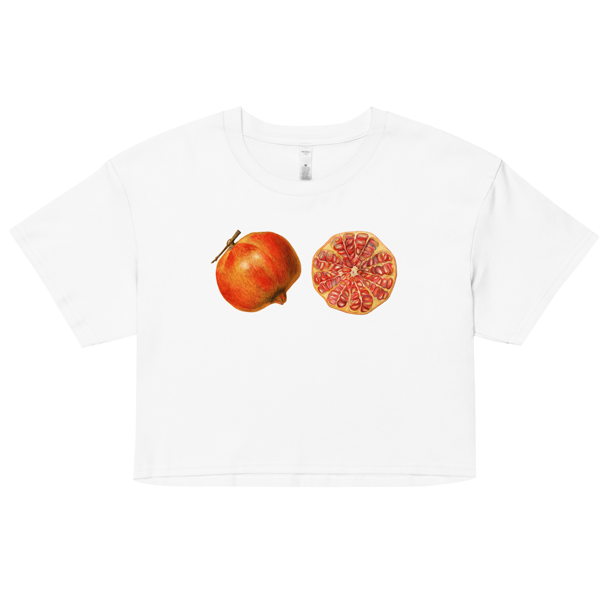 Sweet Pomegranate Fruit Crop Top - Polychrome Goods 🍊