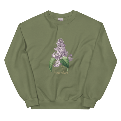 Syringa Vulgaris Lilac Flower Sweatshirt - Polychrome Goods 🍊