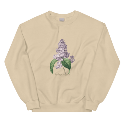 Syringa Vulgaris Lilac Flower Sweatshirt - Polychrome Goods 🍊