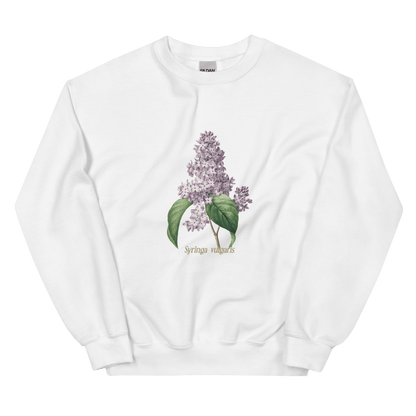 Syringa Vulgaris Lilac Flower Sweatshirt - Polychrome Goods 🍊