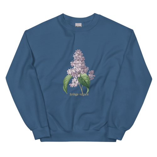 Syringa Vulgaris Sweat-shirt à fleurs lilas