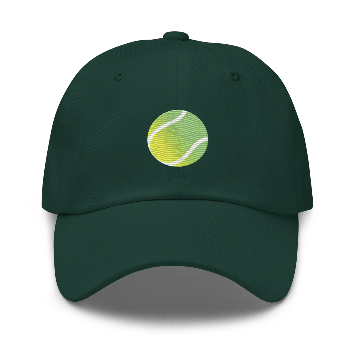 Tennis Ball Gradient Embroidered Dad Hat - Polychrome Goods 🍊