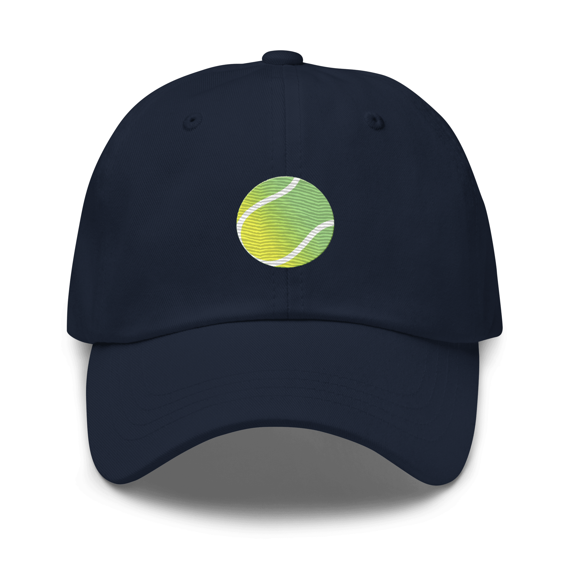 Tennis Ball Gradient Embroidered Dad Hat - Polychrome Goods 🍊