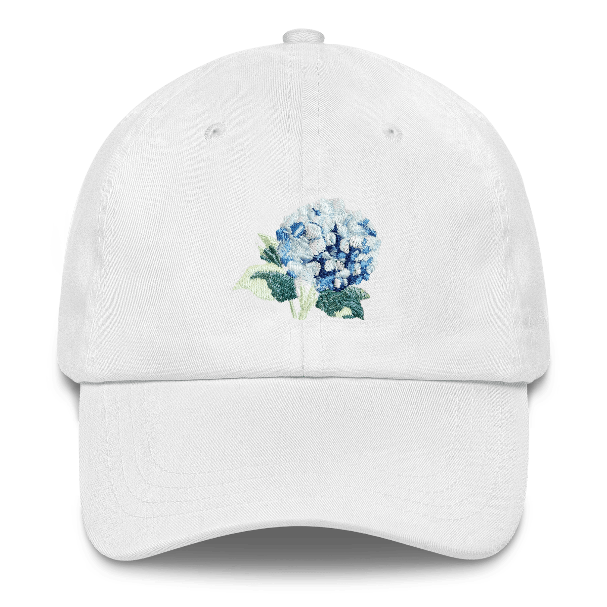 The Hydrangea Embroidered Flower Hat - Polychrome Goods 🍊