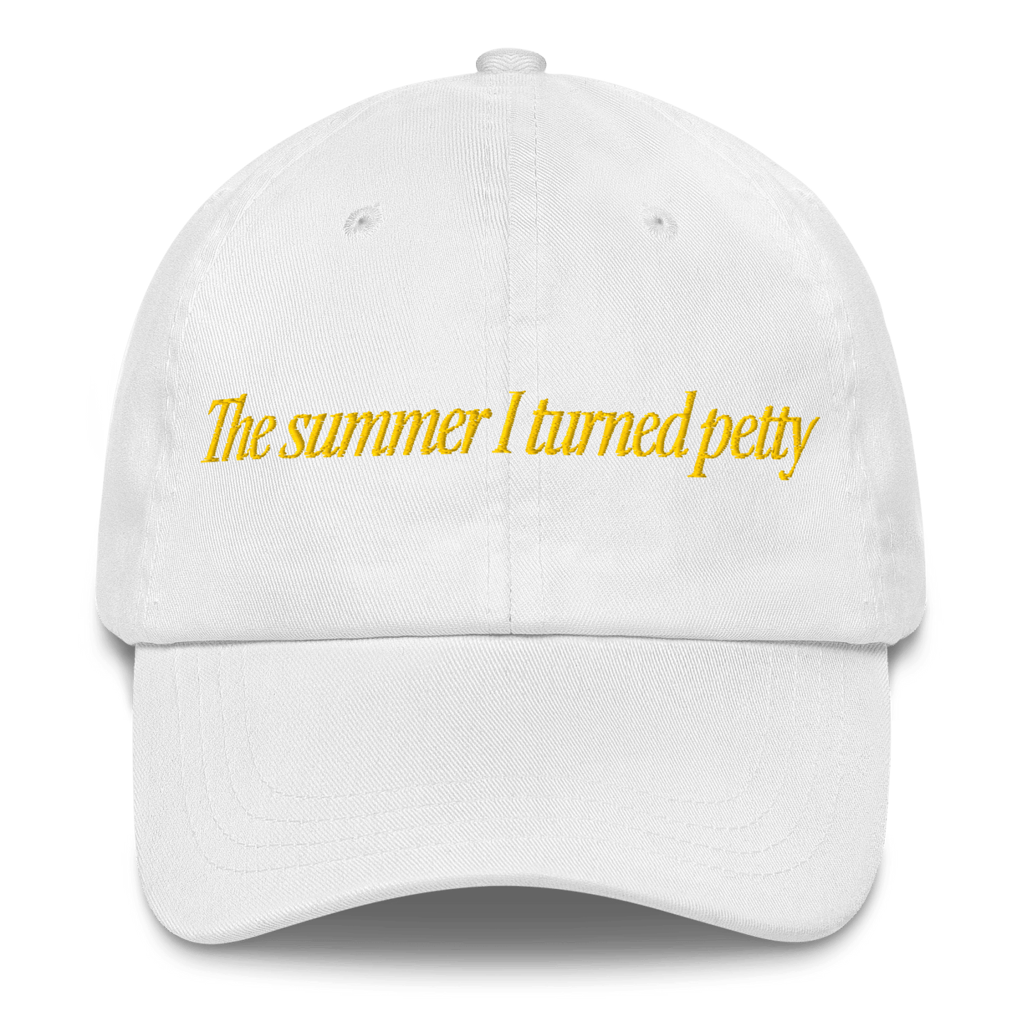 The Summer I Turned Petty Embroidered Hat - Polychrome Goods 🍊