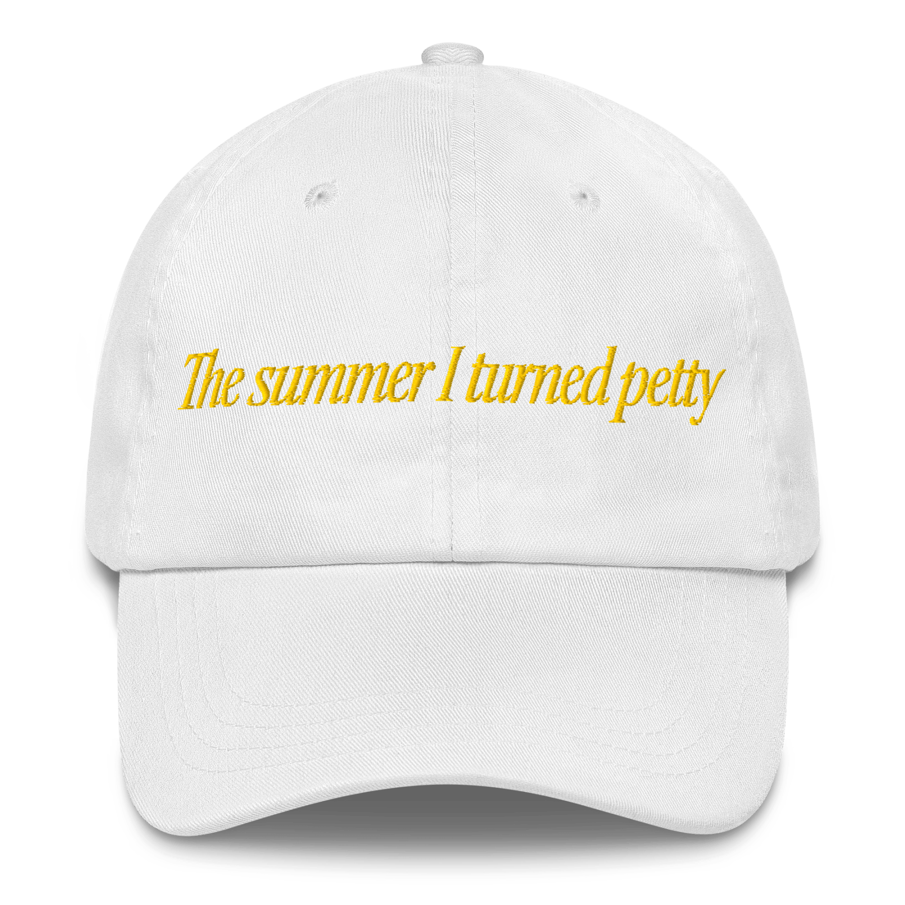The Summer I Turned Petty Embroidered Hat - Polychrome Goods 🍊