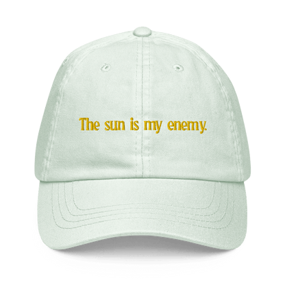 The sun is my enemy. Embroidered Hat - Polychrome Goods 🍊