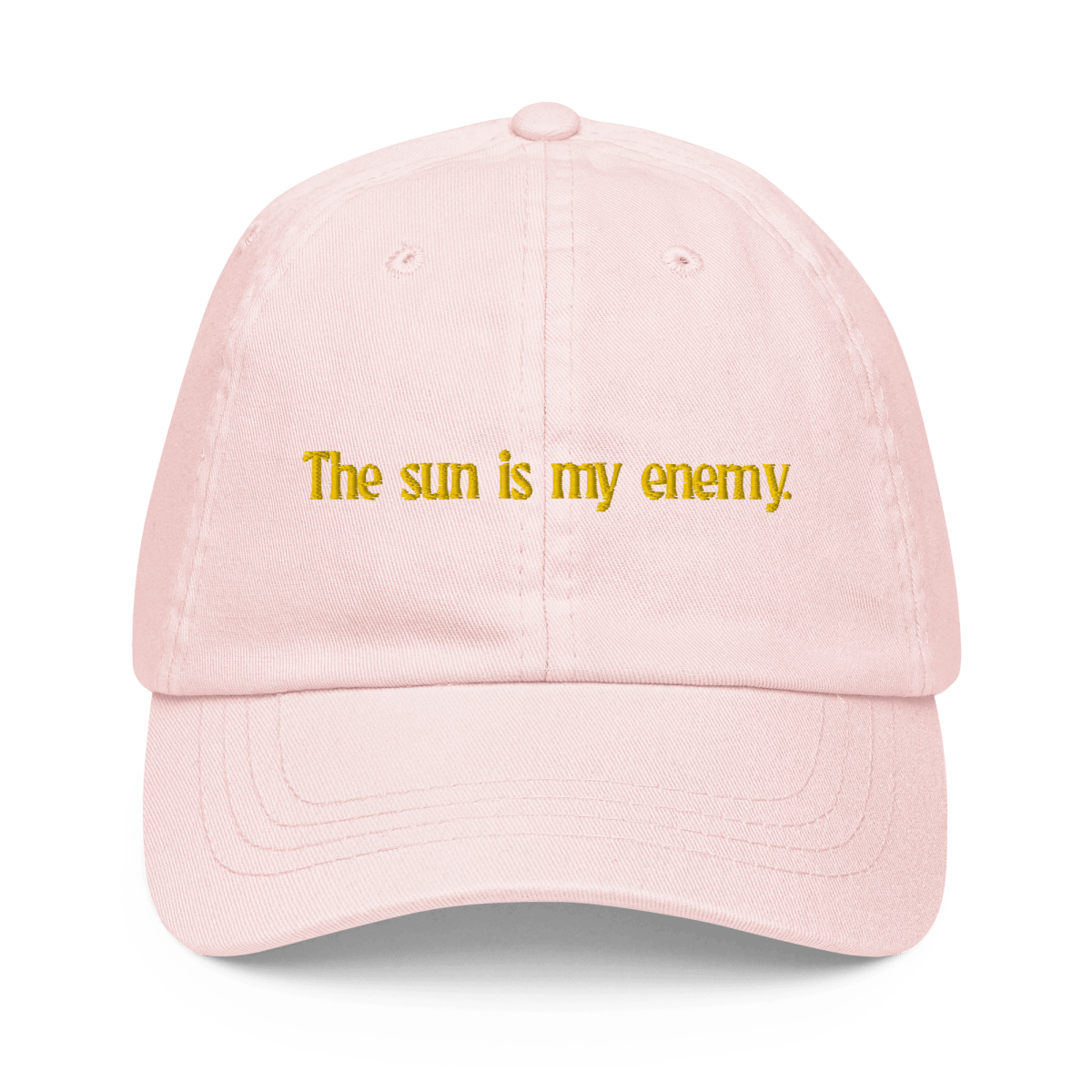 The sun is my enemy. Embroidered Hat - Polychrome Goods 🍊