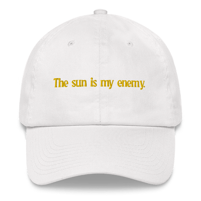 The sun is my enemy. Embroidered Hat - Polychrome Goods 🍊