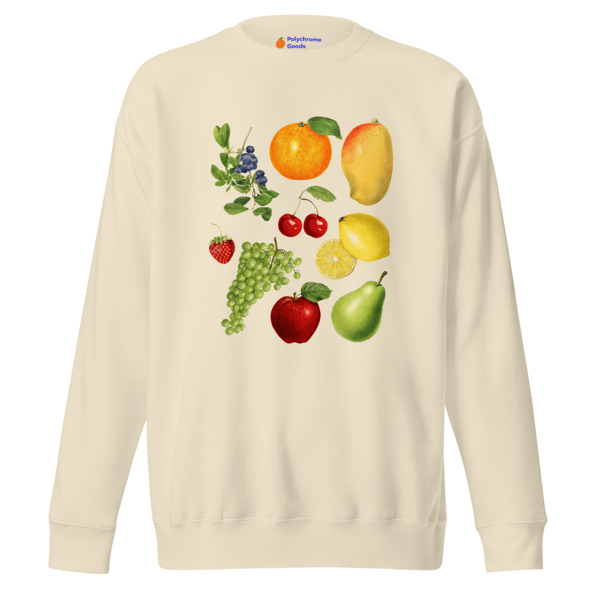 The Super Fruity Sweatshirt 🍊🍋🍒🍏 - Polychrome Goods 🍊