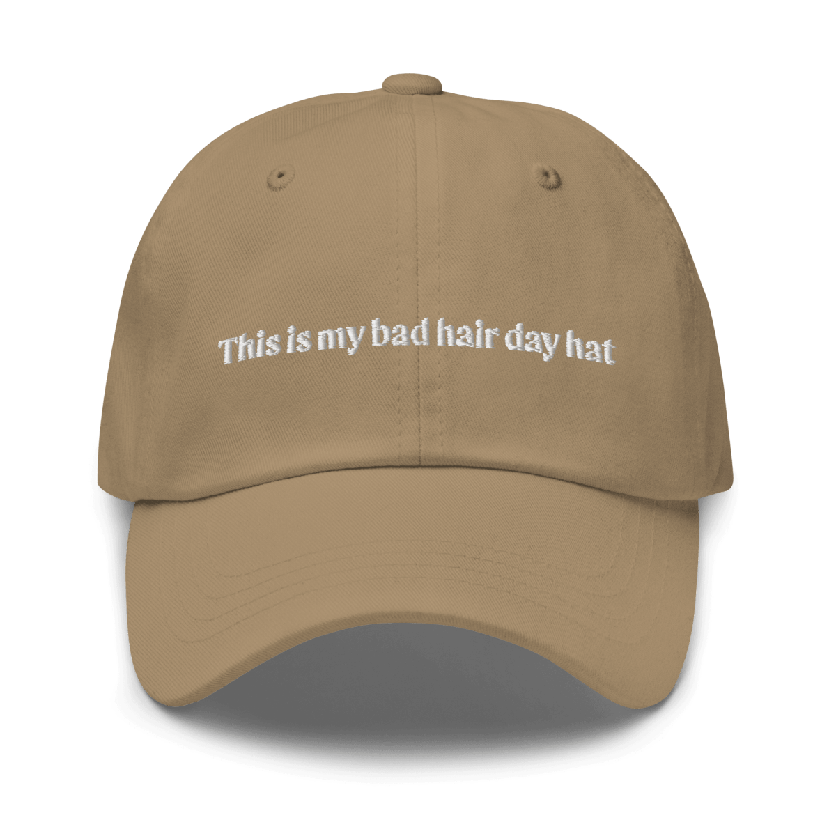 "This is my bad hair day hat" Embroidered Dad Hat - Polychrome Goods 🍊