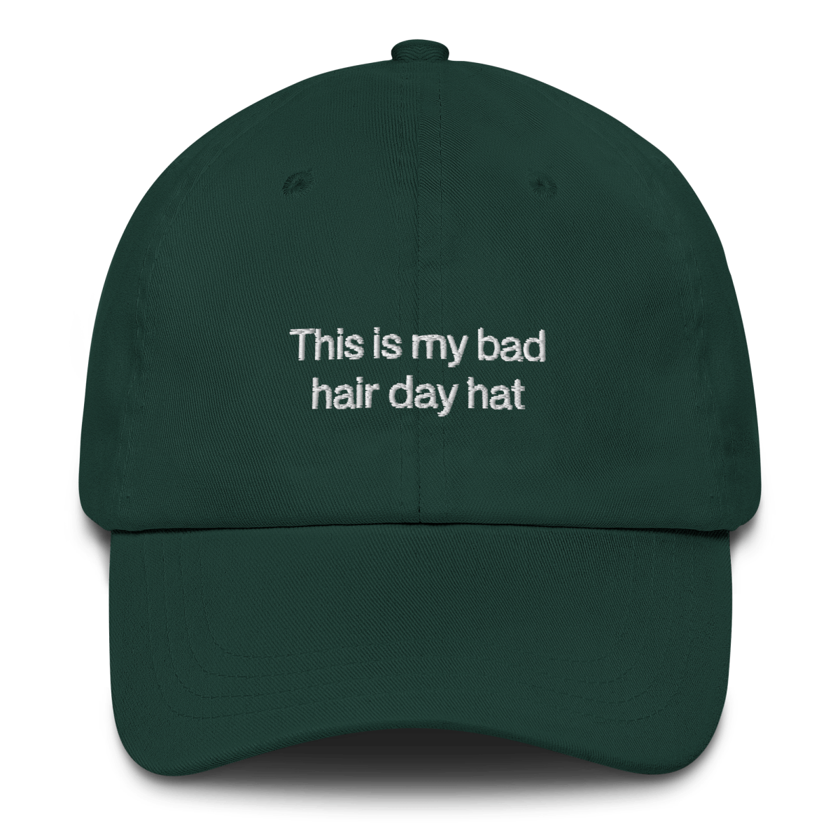 "This is my bad hair day hat" Embroidered Dad Hat - Polychrome Goods 🍊