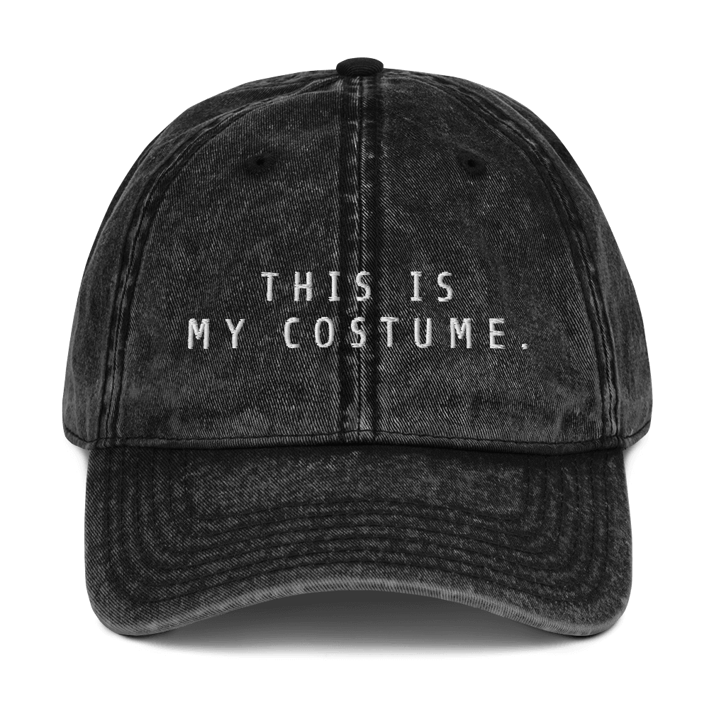 This Is My Costume - Embroidered Dad Hat for Halloween & Fall - Polychrome Goods 🍊