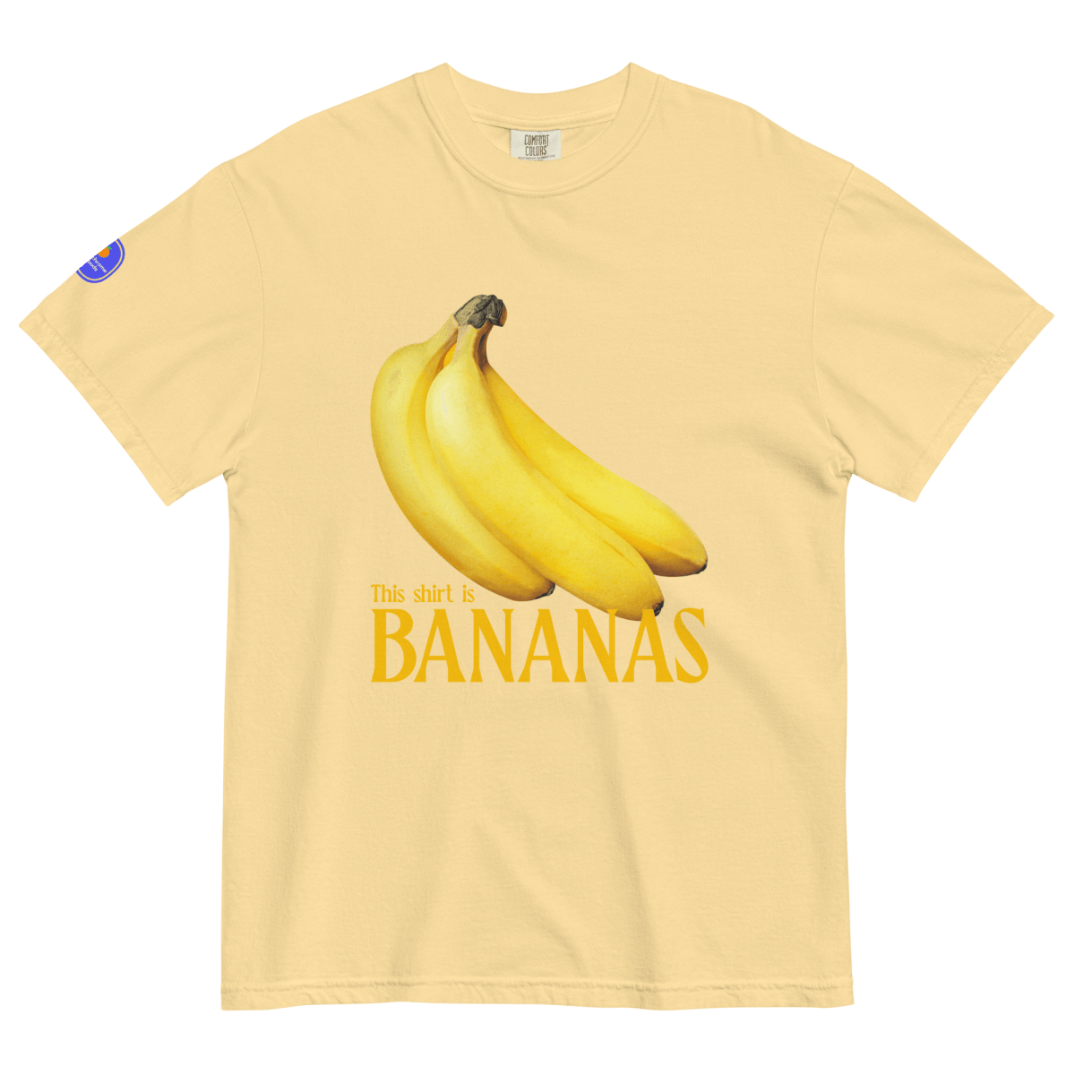 This shirt is BANANAS Shirt - Polychrome Goods 🍊