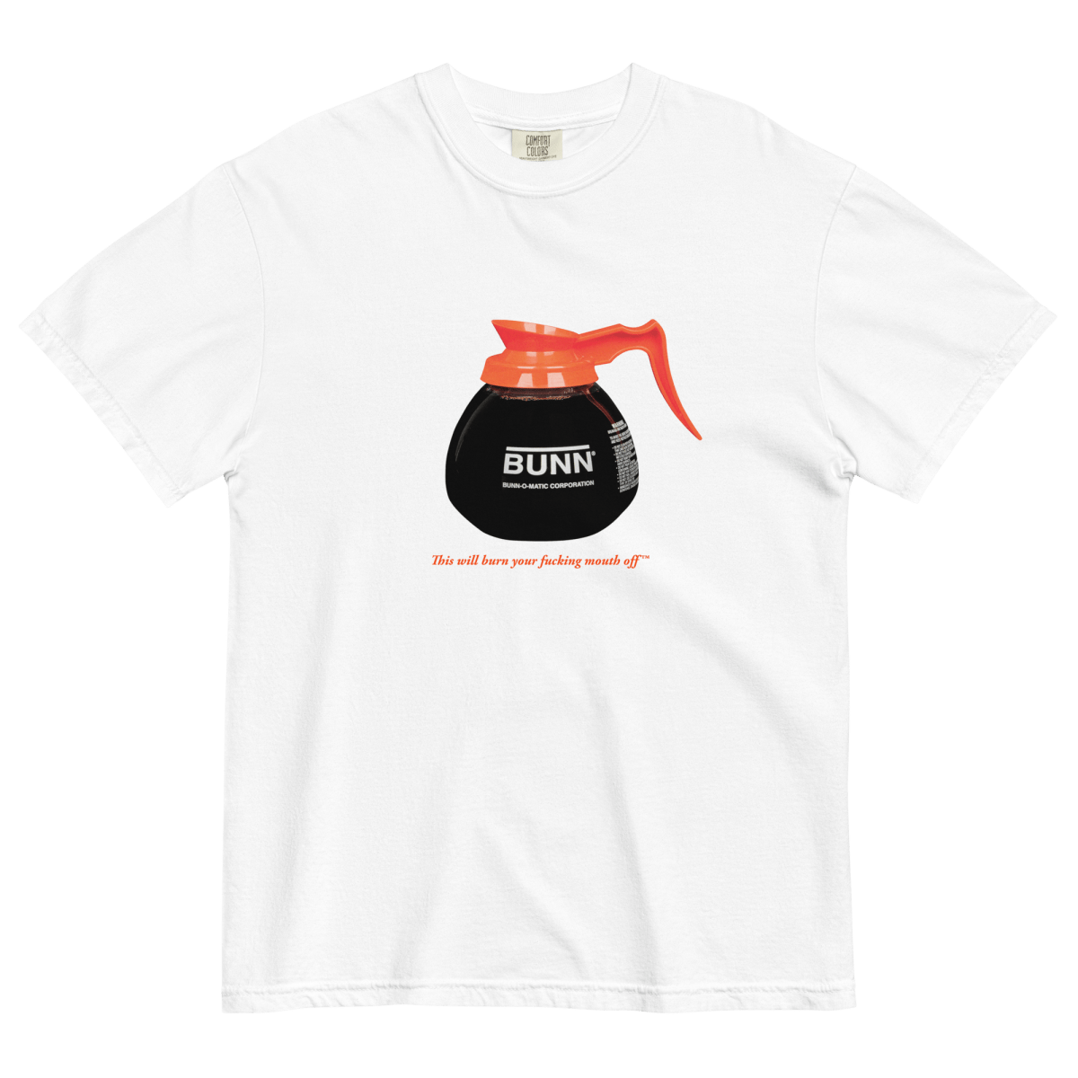 This Will Burn Your F*ing Mouth Off - Coffee Pot Tee - Polychrome Goods 🍊