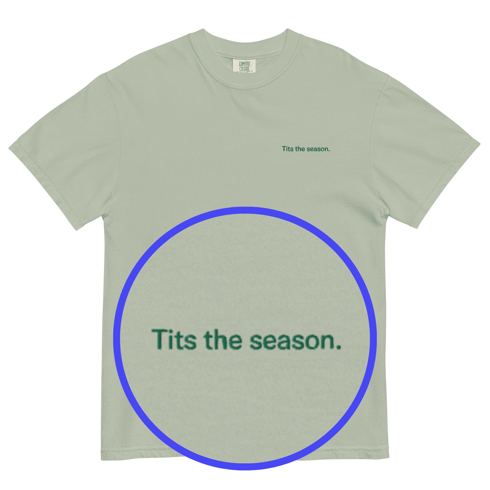 Tits the Season Embroidered Shirt - Polychrome Goods 🍊