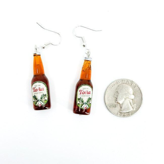 Toña Nicaragua Cerveza Earrings - Polychrome Goods 🍊