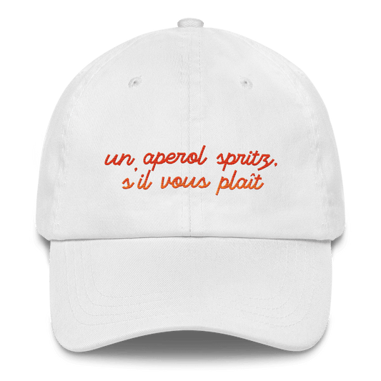 Un Aperol Spritz S'il Vous Plaît Gradient Embroidered Hat - Polychrome Goods 🍊