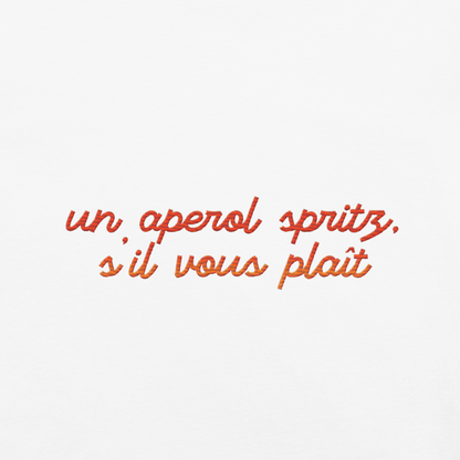 Un Aperol Spritz S'il Vous Plaît Gradient Embroidered Shirt - Polychrome Goods 🍊