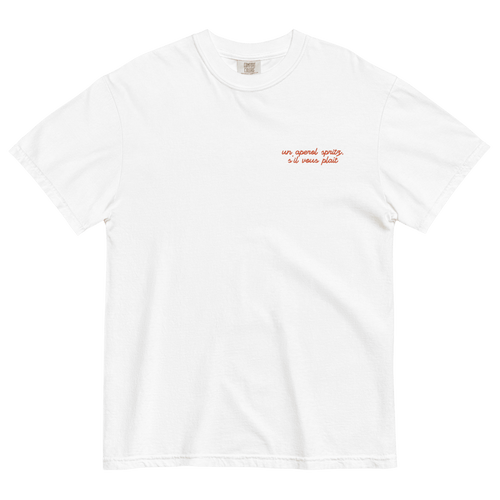 Un Aperol Spritz S'il Vous Plaît Gradient Embroidered Shirt