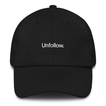 Unfollow. Embroidered Hat - Polychrome Goods 🍊