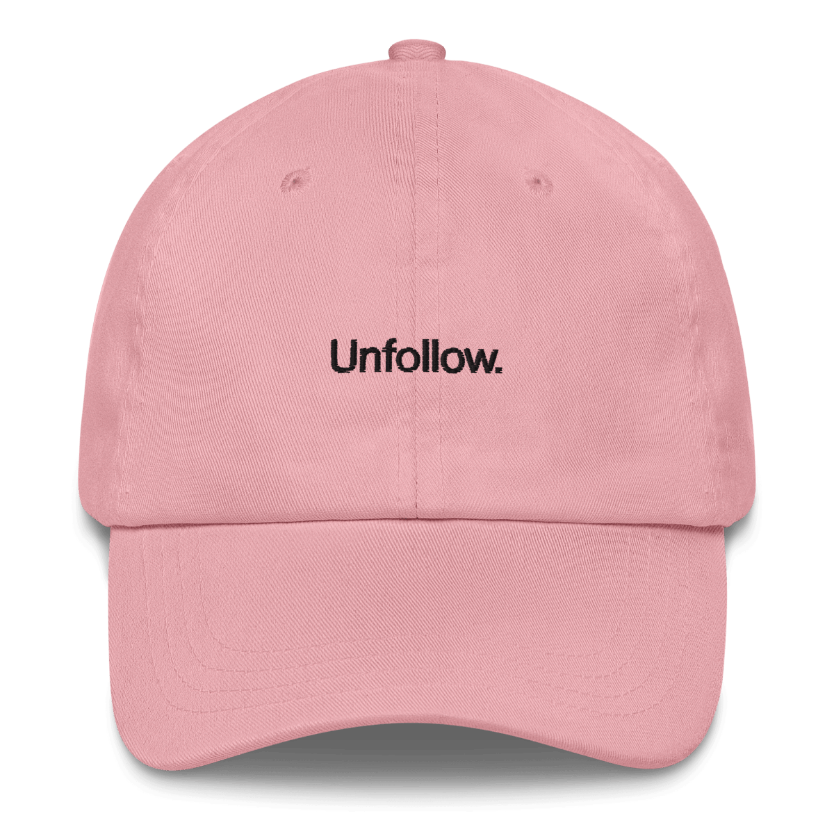 Unfollow. Embroidered Hat - Polychrome Goods 🍊