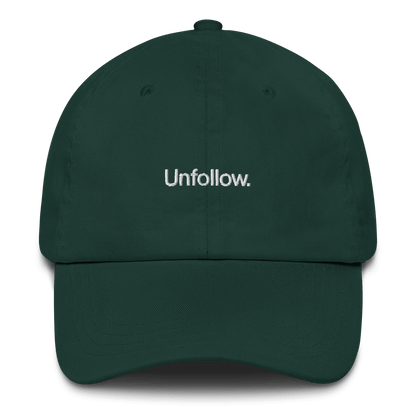 Unfollow. Embroidered Hat - Polychrome Goods 🍊