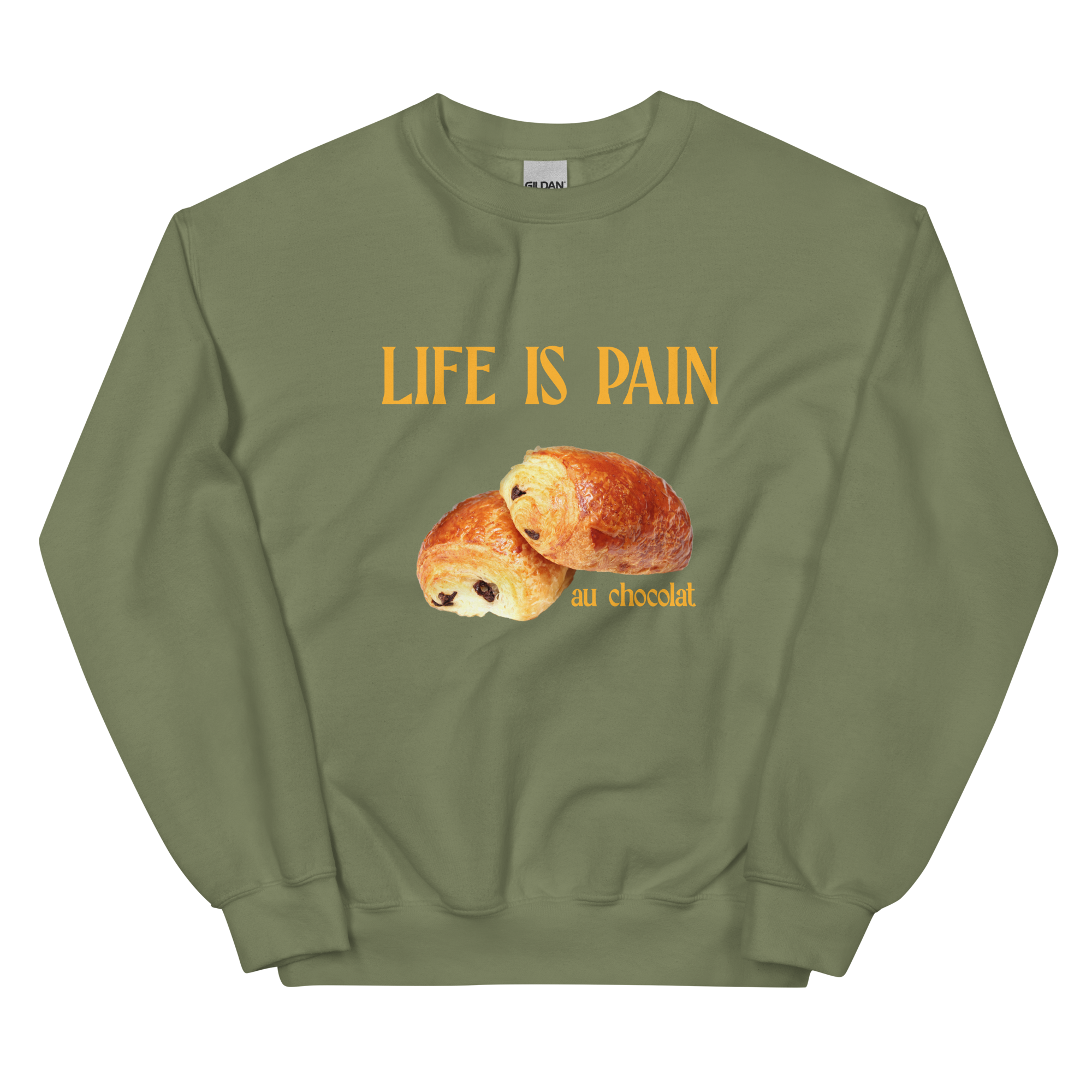 unisex-crew-neck-sweatshirt-military-green-front-66af94dc334a0.png