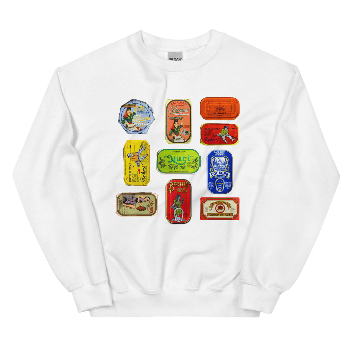 Boîtes de sardines du Portugal Sweatshirt unisexe