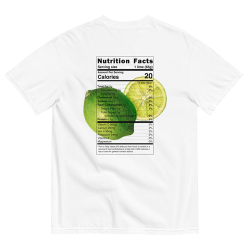 Lime 🍋‍🟩 Nutrition Label Shirt