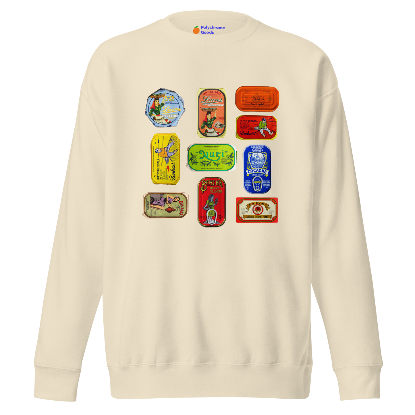 Boîtes de sardines du Portugal Sweatshirt unisexe