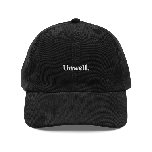 Unwell. Embroidered Corduroy Hat - Polychrome Goods