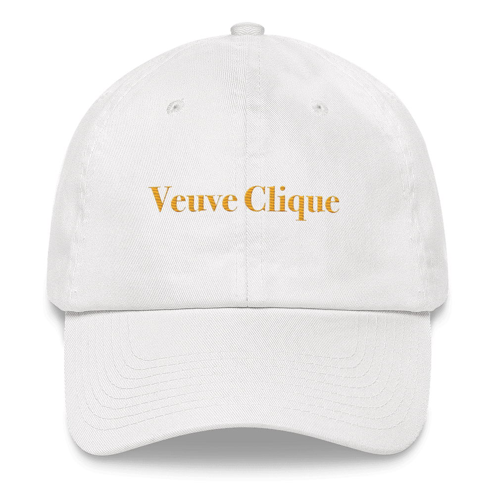 "Veuve Clique" Embroidered Hat - Polychrome Goods 🍊