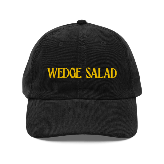 WEDGE SALAD 🥗🥓 Embroidered Corduroy Hat - Polychrome Goods 🍊